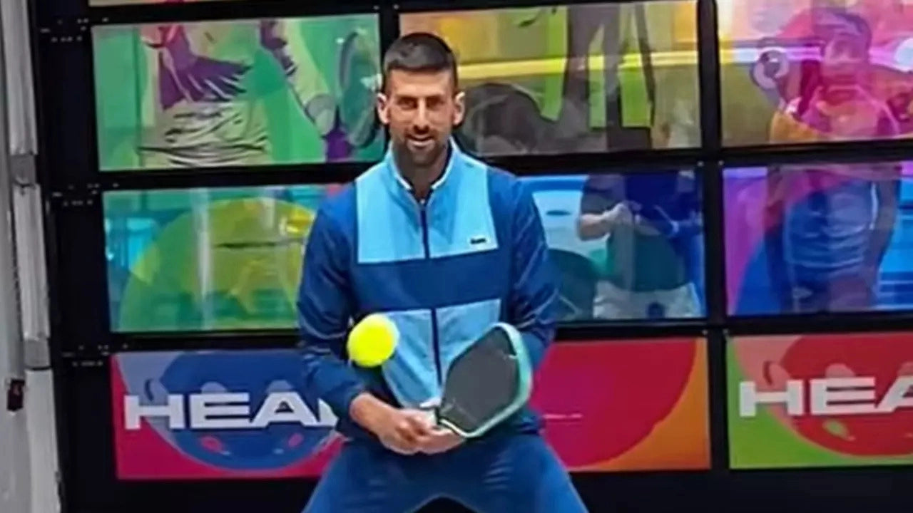 Djokovic thử sức với pickleball trước thềm US Open 2024
