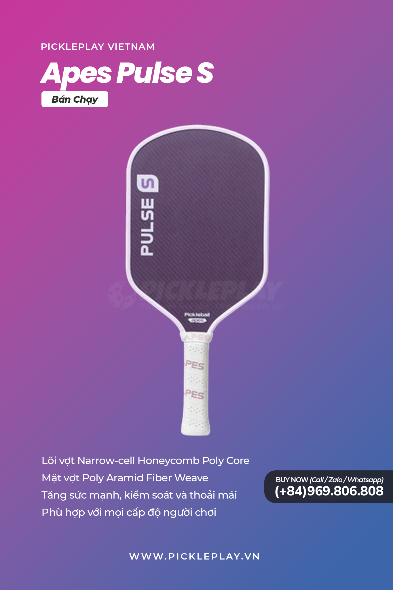 Đánh Giá Vợt Pickleball Apes Pulse S – Sự Kết Hợp Giữa Sức Mạnh & Kiểm Soát Tuyệt Đối