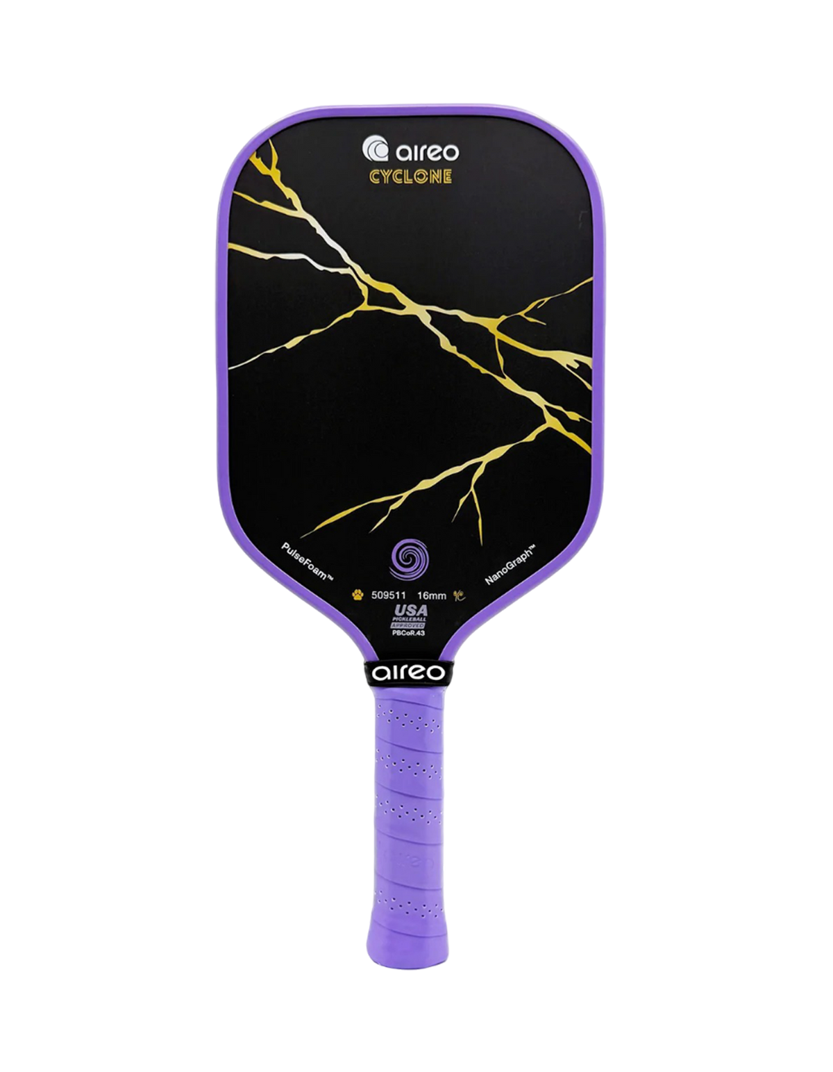 Review Vợt Pickleball AIREO Kintsugi Cyclone – PulseFoam™ MPPE, Floating Foam, NanoGraph™