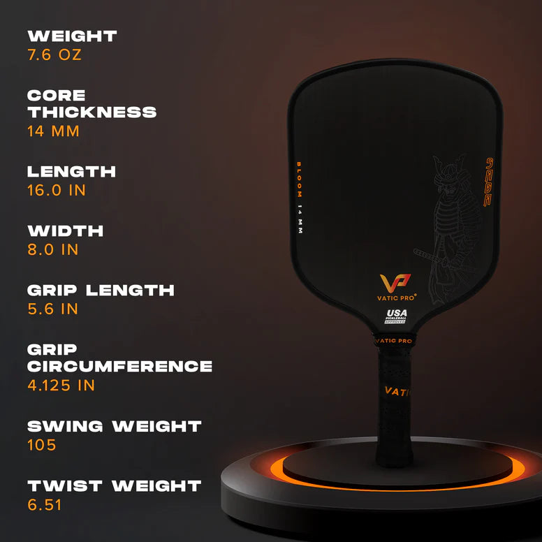 Vatic Pro Pickleball Racket - Saga Flash