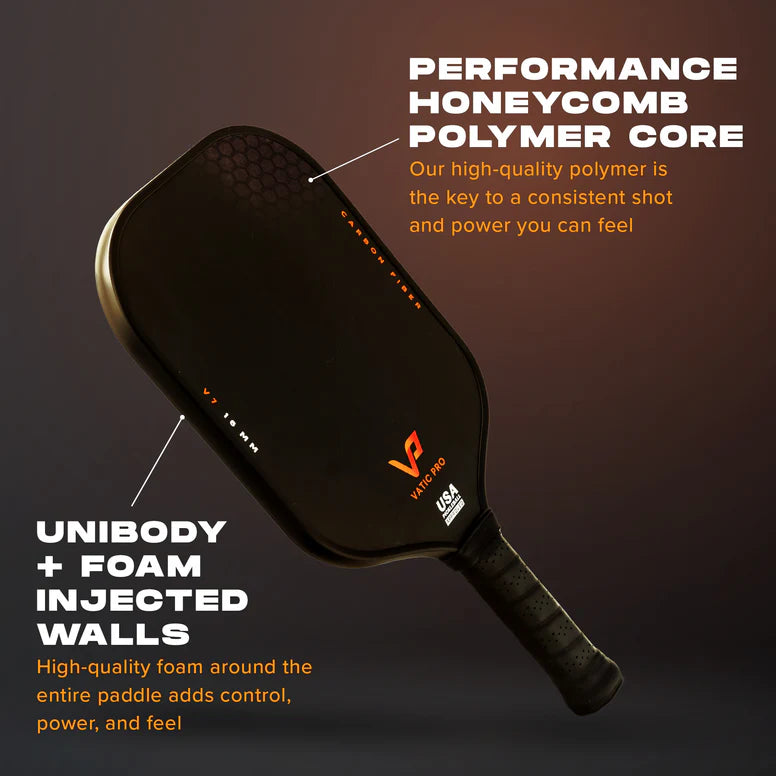 Vatic Pro Pickleball Racket - V7 Carbon Fiber