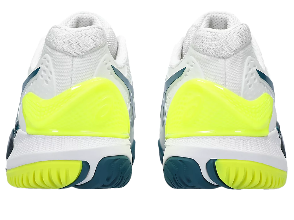 Pickleball Gel Shoes - Resolution 9 White / Restful Teal (For Men)