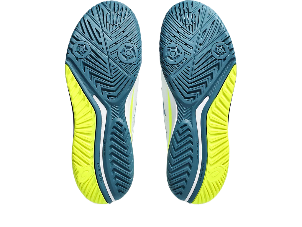 Pickleball Gel Shoes - Resolution 9 White / Restful Teal (For Men)