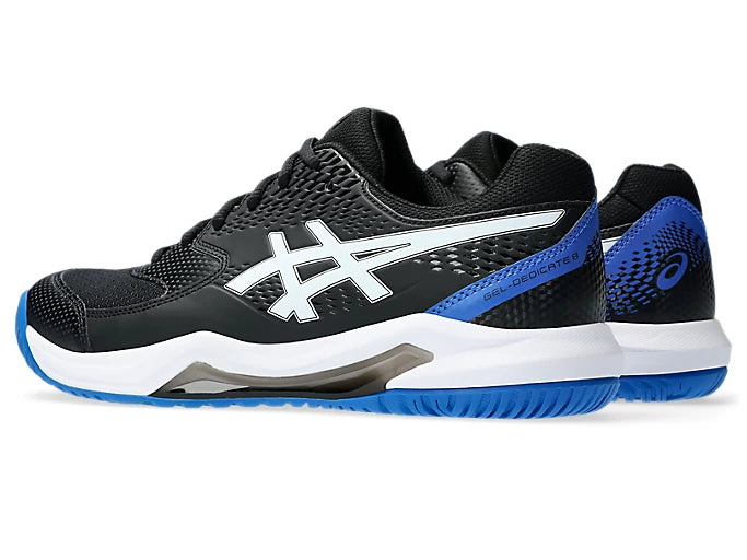 Pickleball Shoes Asics Gel-Dedicate 8 Black / Tuna Blue