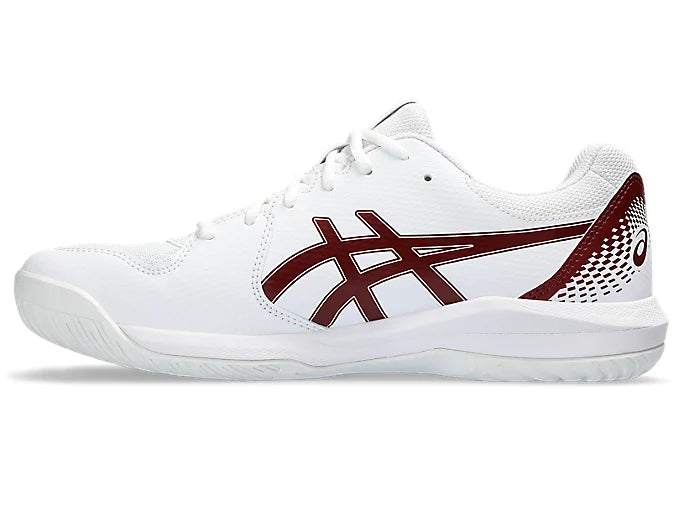 Pickleball Shoes Asics Gel-Dedicate 8 White / Antique Red