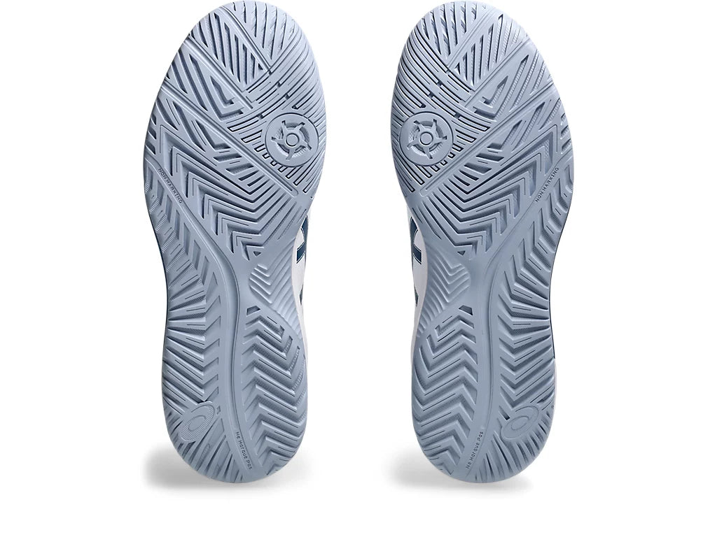 Asics Gel-Dedicate 8 White / Mako Blue Pickleball Shoes