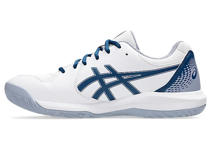 Asics Gel-Dedicate 8 White / Mako Blue Pickleball Shoes