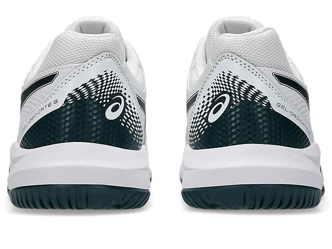Pickleball Shoes Asics Gel-Dedicate 8 White / Saxon Green