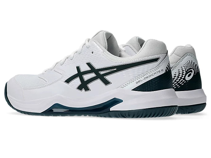 Pickleball Shoes Asics Gel-Dedicate 8 White / Saxon Green