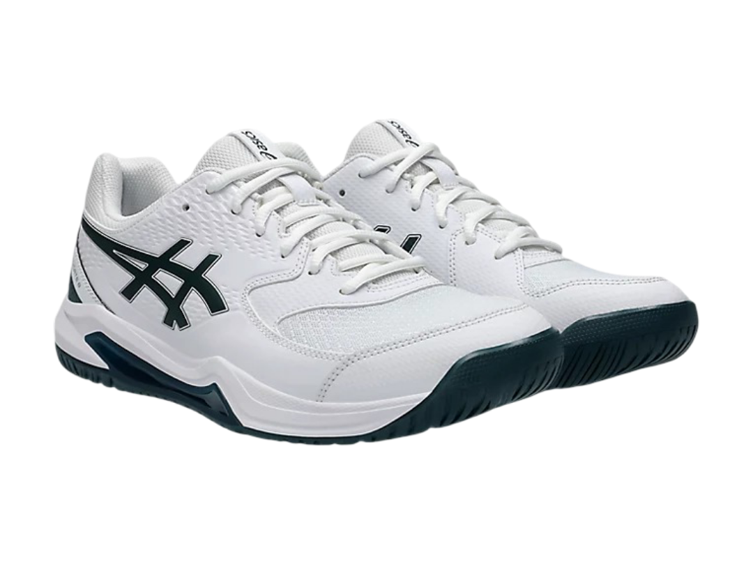 Pickleball Shoes Asics Gel-Dedicate 8 White / Saxon Green