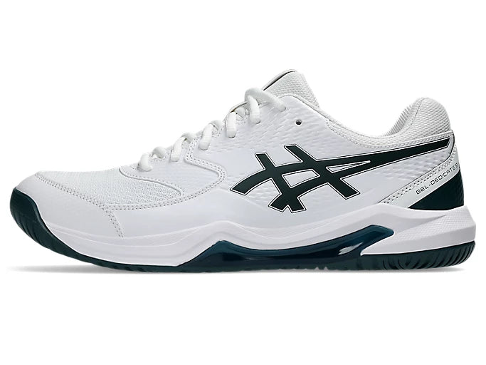 Pickleball Shoes Asics Gel-Dedicate 8 White / Saxon Green