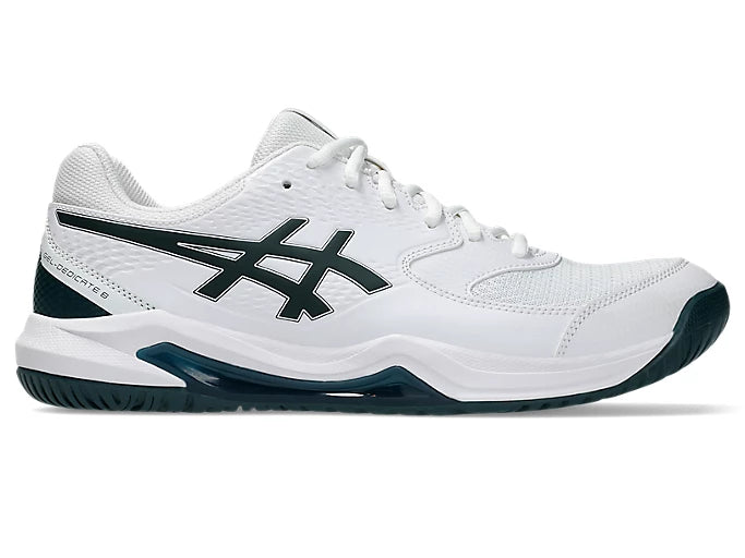 Pickleball Shoes Asics Gel-Dedicate 8 White / Saxon Green