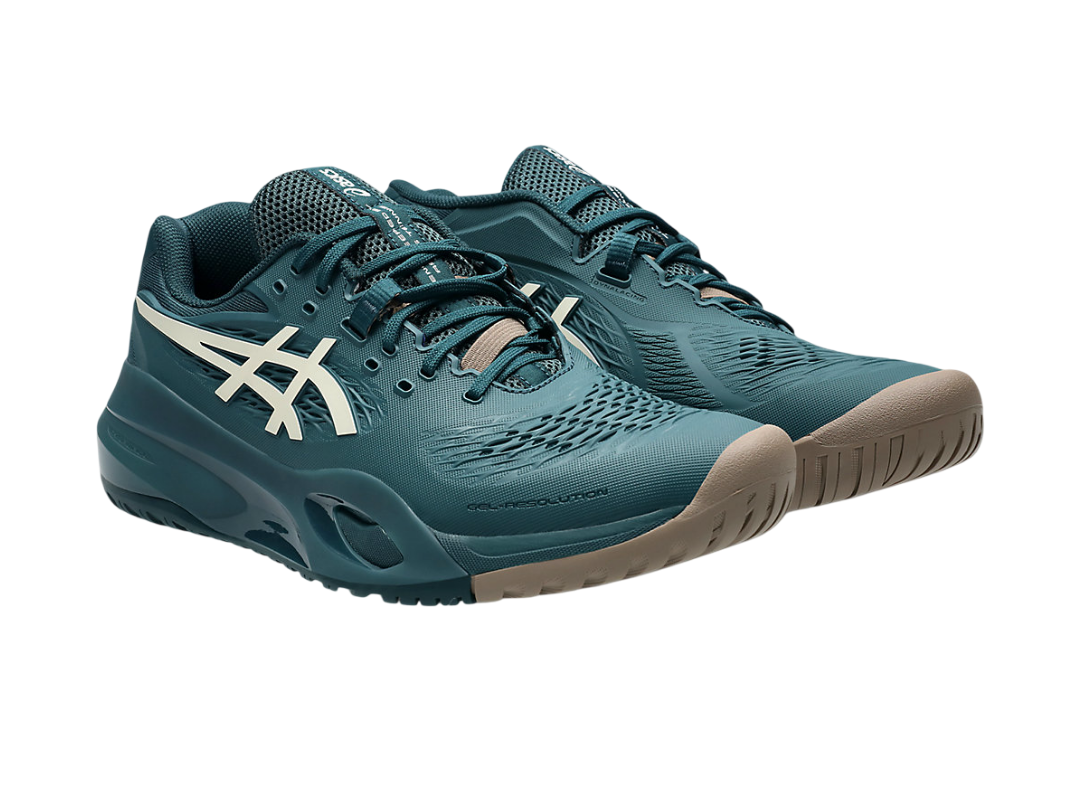 Asics Gel-Resolution X Saxon Green/Birch Pickleball Shoes