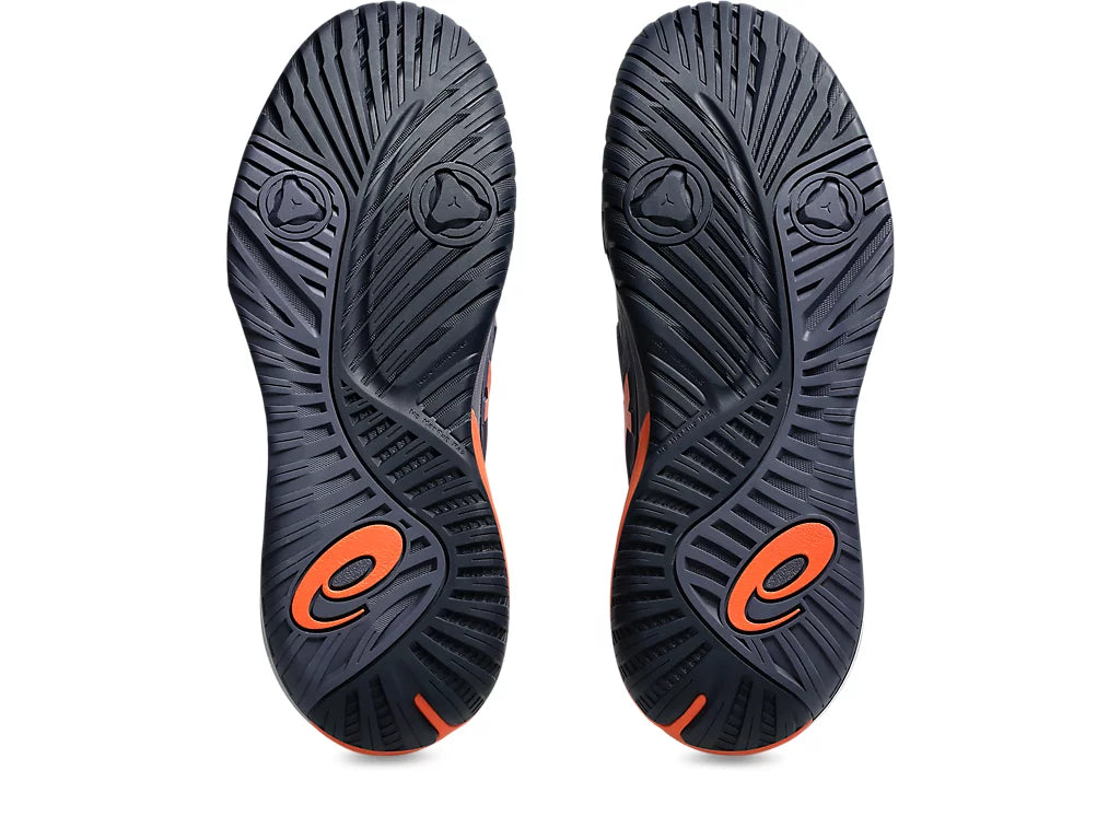 Asics Gel-Resolution X Grayish/Nova Orange Pickleball Shoes