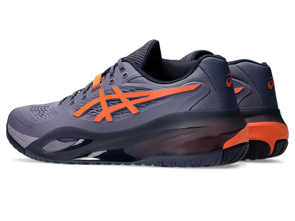 Asics Gel-Resolution X Grayish/Nova Orange Pickleball Shoes