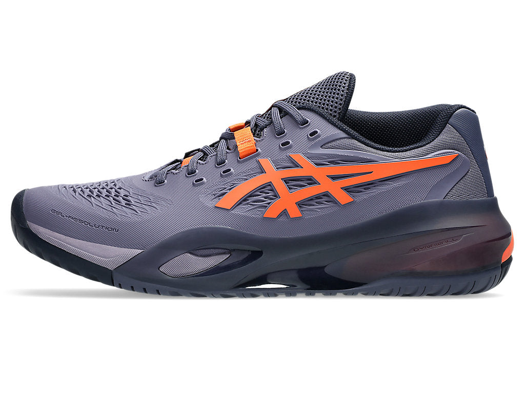 Asics Gel-Resolution X Grayish/Nova Orange Pickleball Shoes