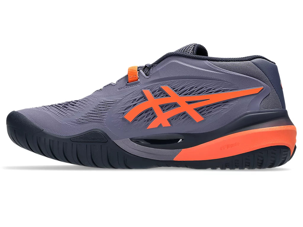 Asics Gel-Resolution X Grayish/Nova Orange Pickleball Shoes
