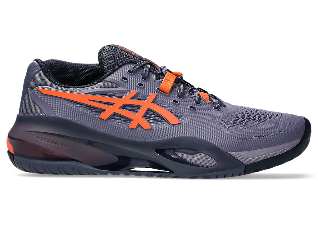 Asics Gel-Resolution X Grayish/Nova Orange Pickleball Shoes