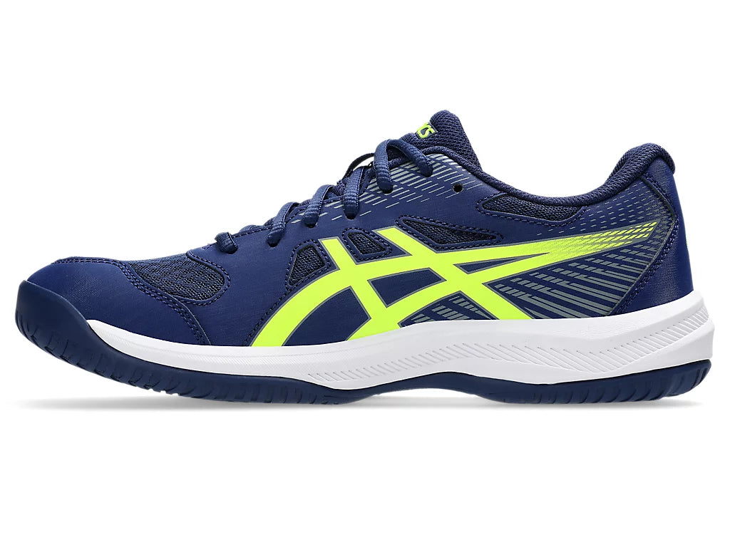 Pickleball Shoes Asics Upcourt 6 Blue Expense / Safety Yellow (For Men)