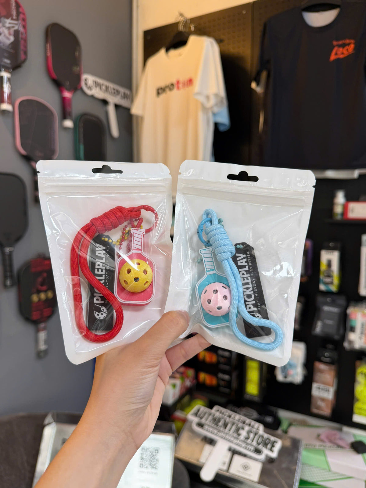 PicklePlay Pickleball Keychain