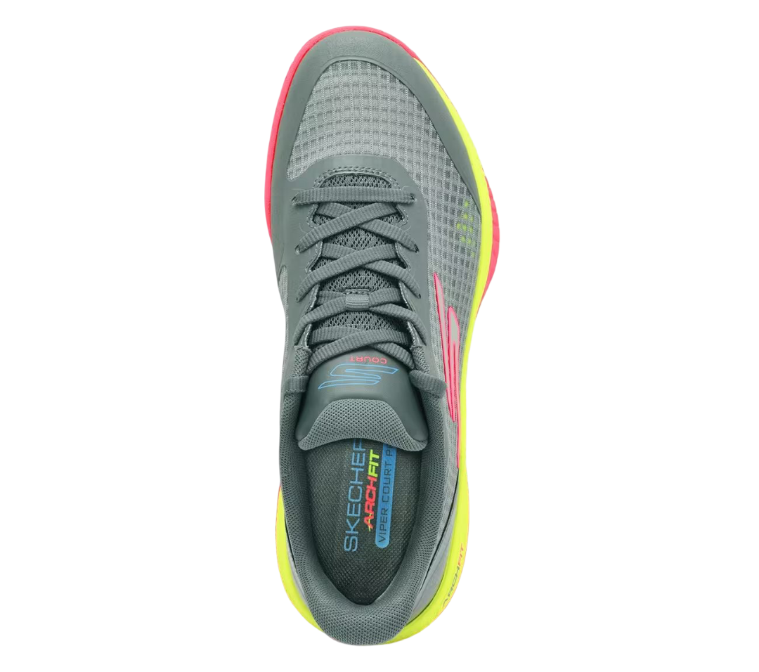 Giày Pickleball Sketcher GO Pickleball Viper Court Pro (Xám)