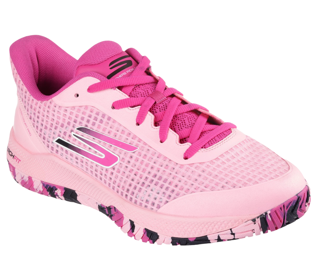 Giày Pickleball Sketcher GO Pickleball Viper Court Pro (Hồng)