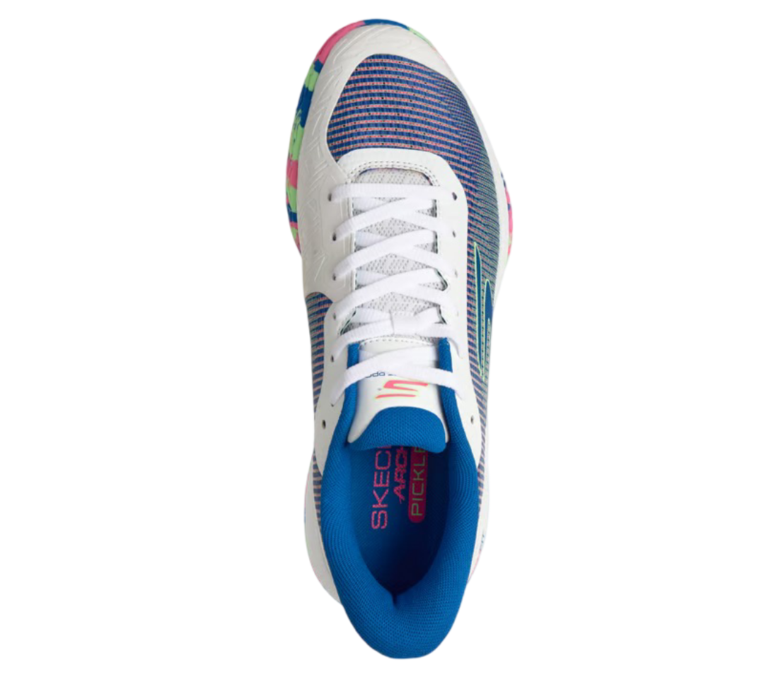 Giày Pickleball Sketcher GO Pickleball Viper Court Pro 2.0 (Hồng Xanh Nhạt)