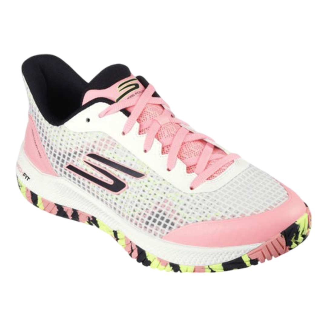 Giày Pickleball Sketcher GO Pickleball Viper Court Pro (Hồng Trắng)