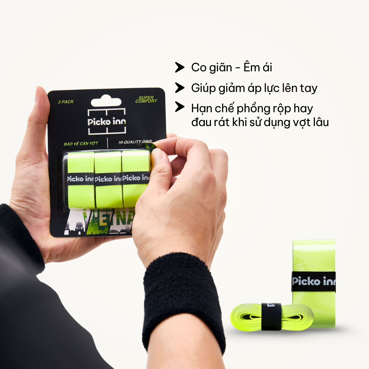 Picko Inn Super Grip Pickleball Racquet Grip Protector