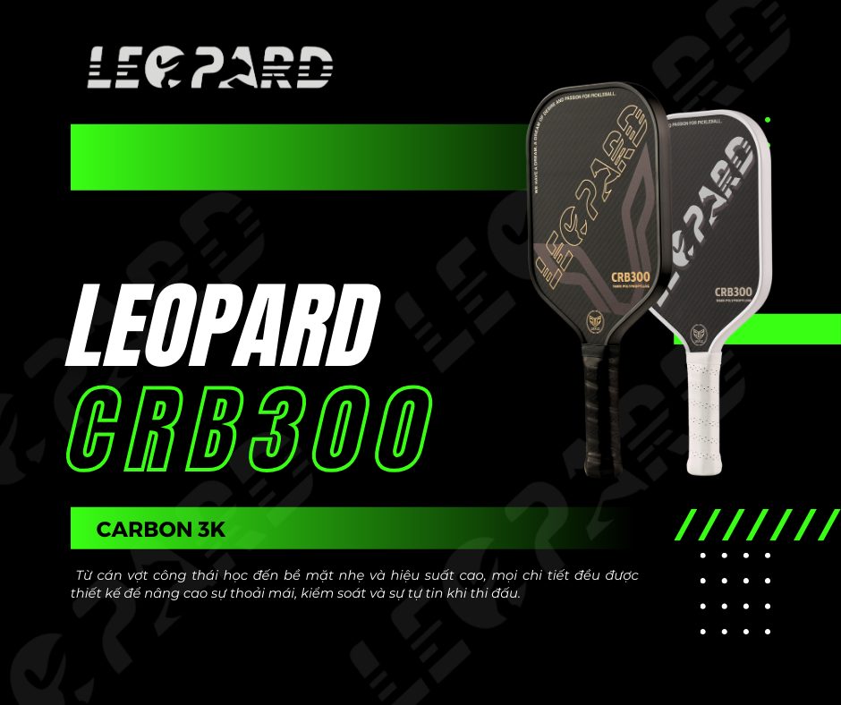 Pickleball racket LEOPARD CRB300