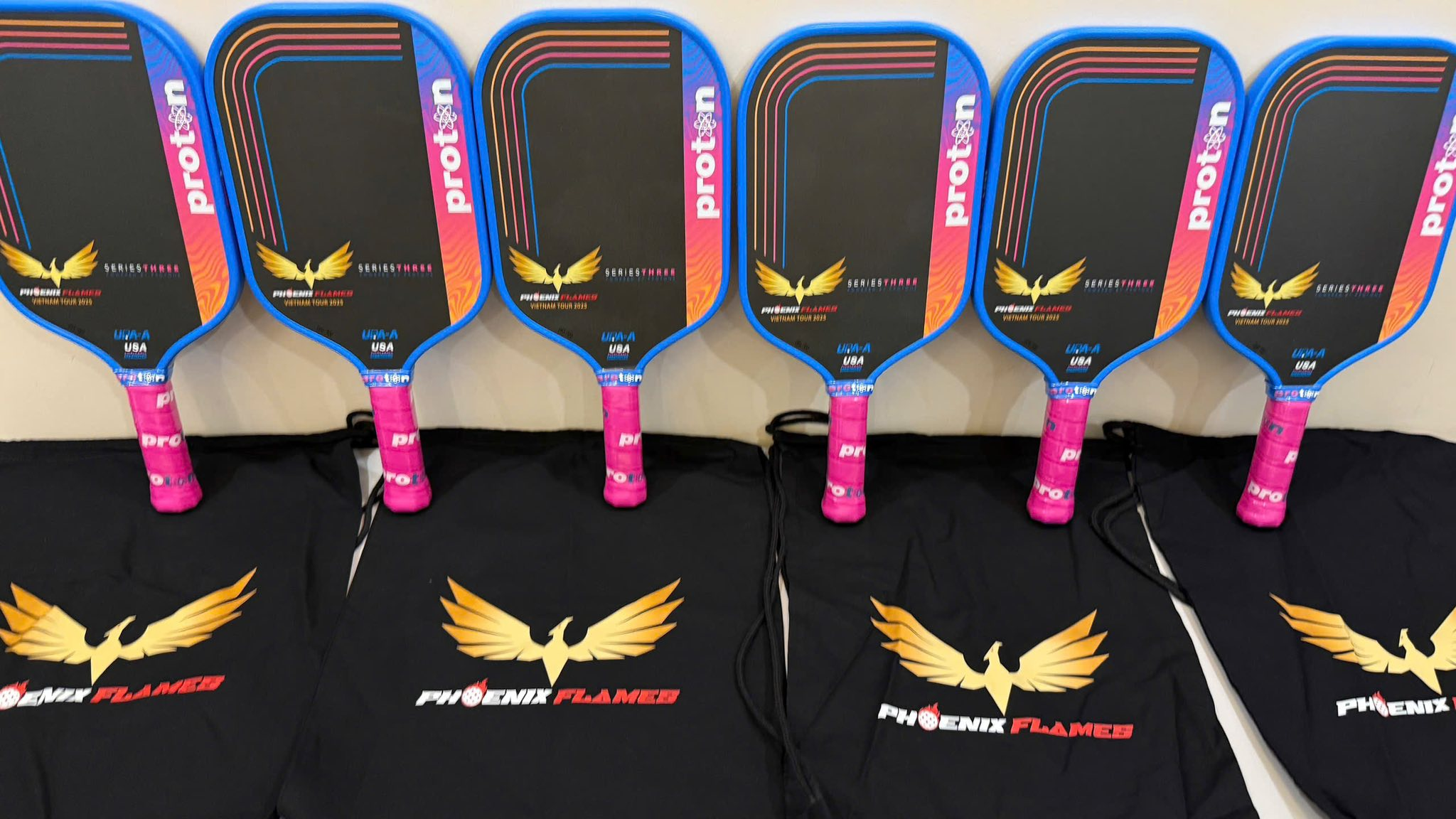 Proton Series Three Limited Edition Pickleball Racket - Phoenix Flames Vietnam Tour 2025