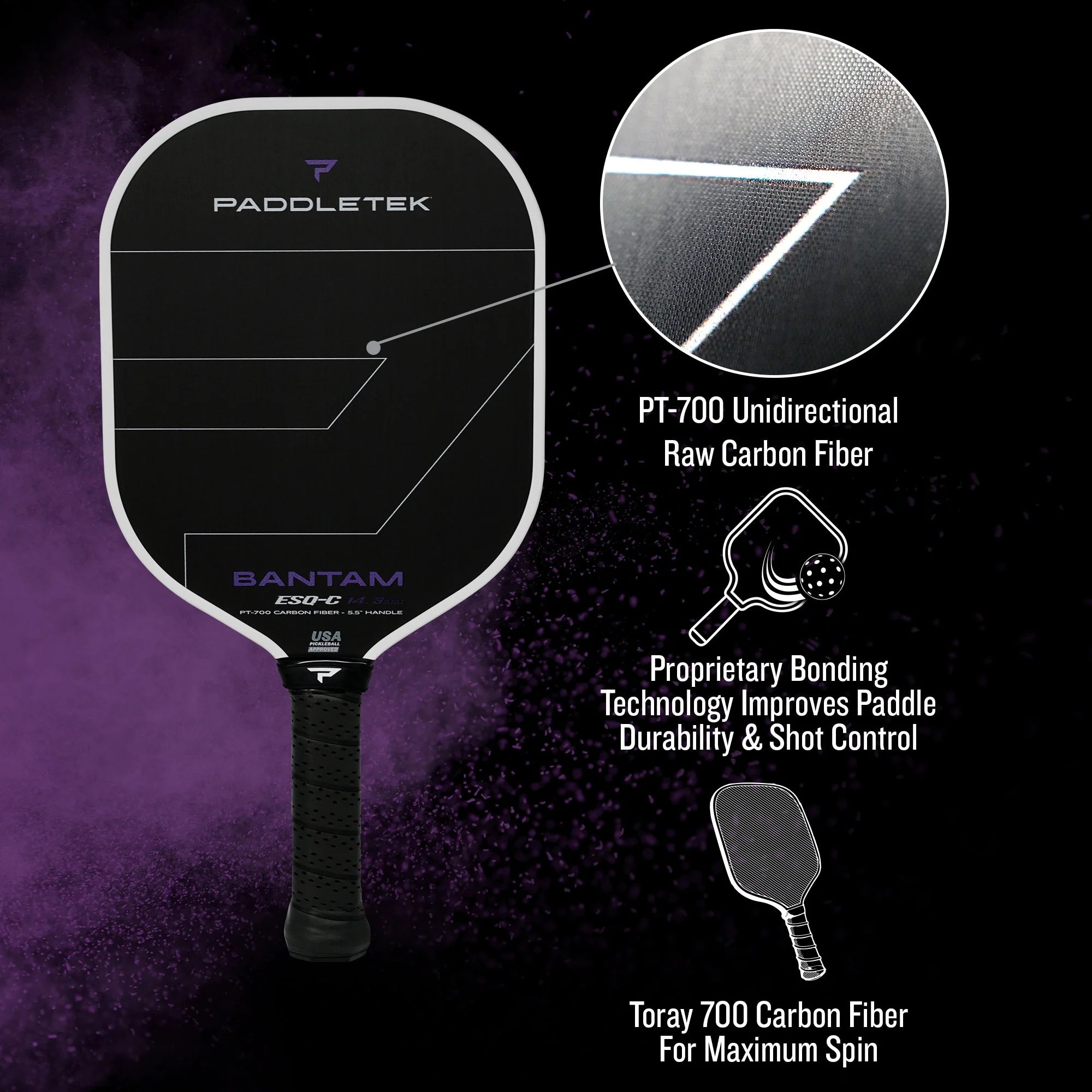 Pickleball racket Paddletek Bantam ESQ-C