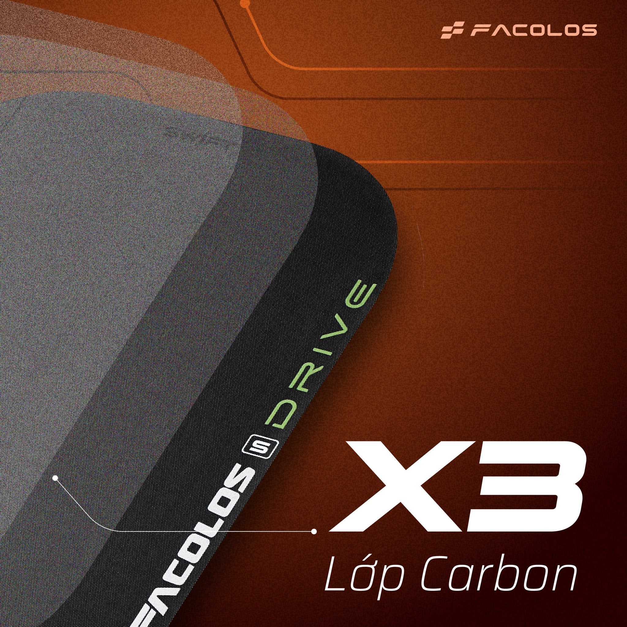 Vợt Pickleball Facolos Drive Swift