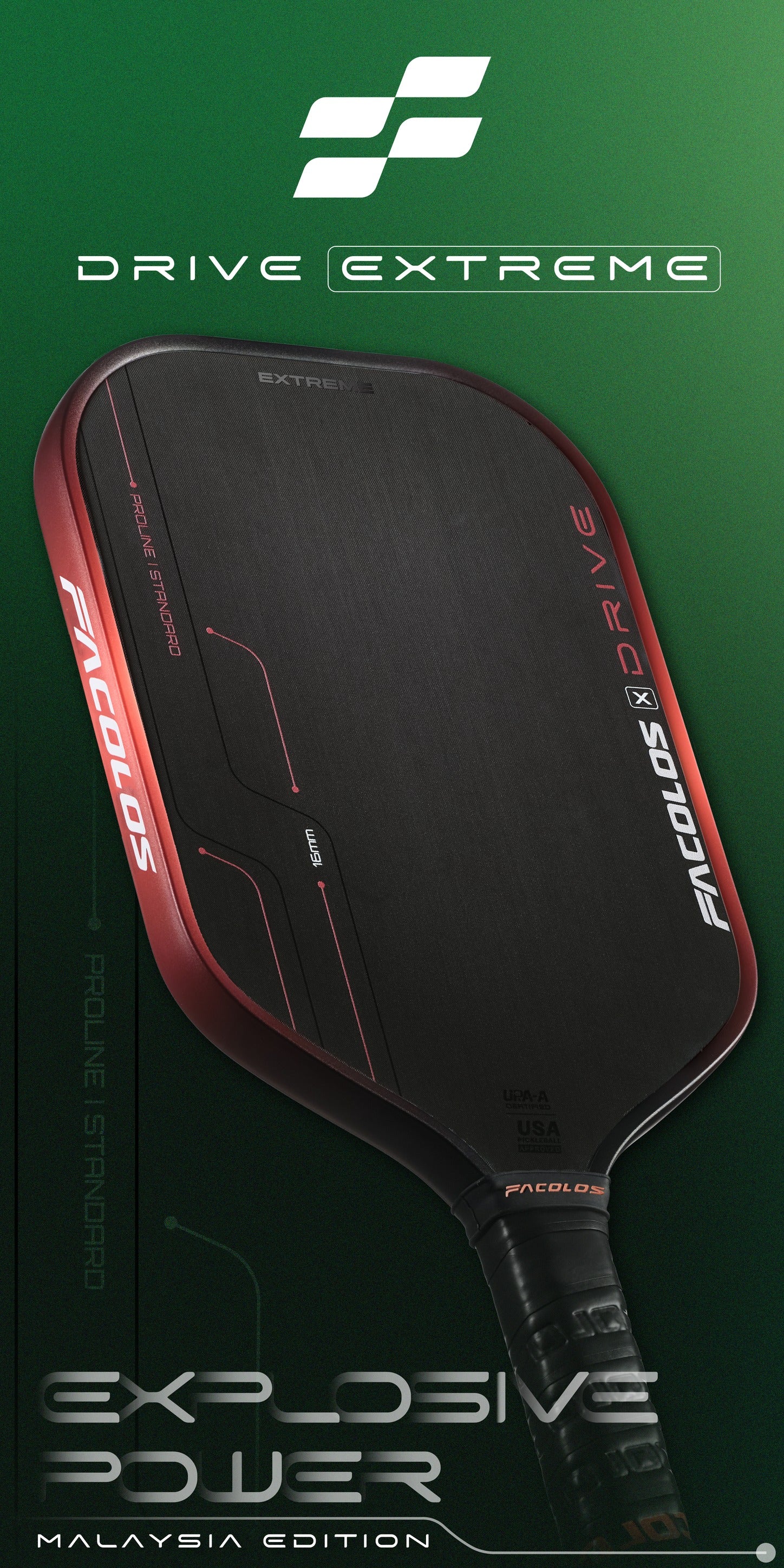 Vợt Pickleball Facolos Drive Extreme - Malaysia Edition