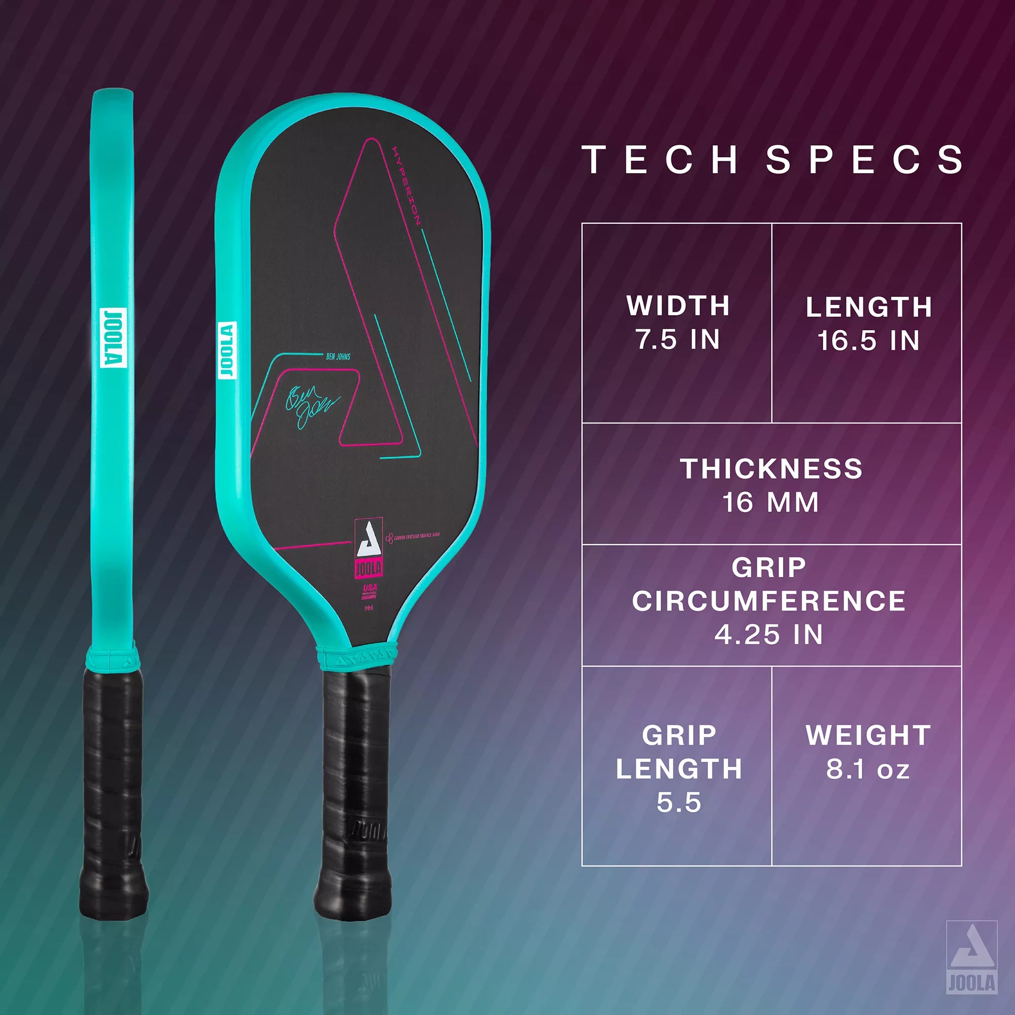 Vợt Pickleball Joola Vice Hyperion CFS 16mm