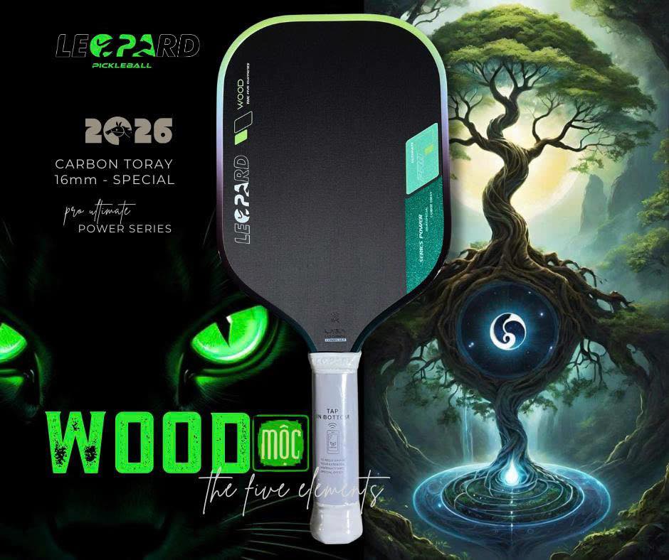 Vợt Pickleball LEOPARD Power Series Ngũ Hành 2026