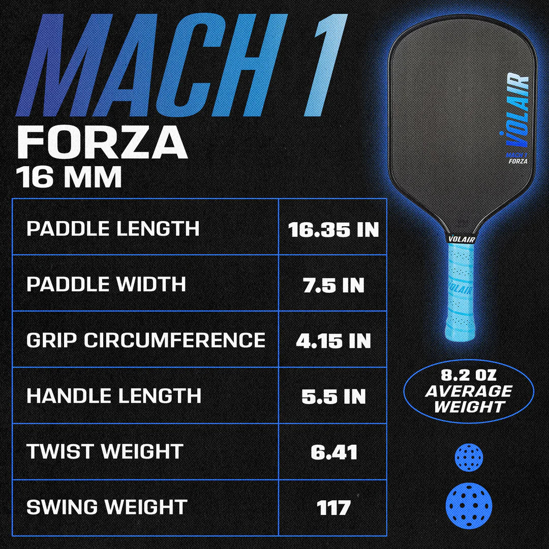 Volair Mach 1 Forza Pickleball Racket