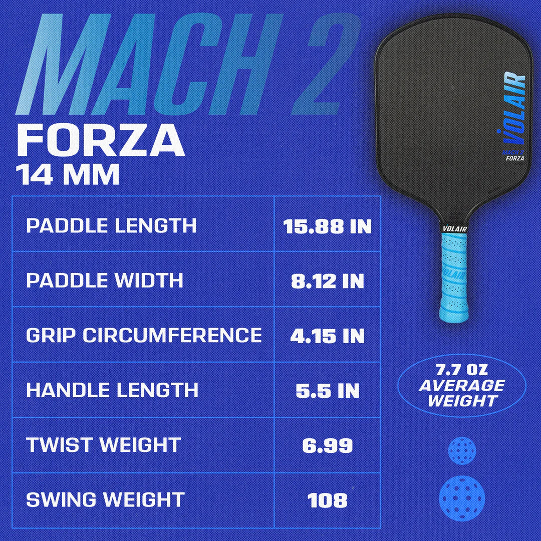 Volair Mach 2 Forza Pickleball Racket