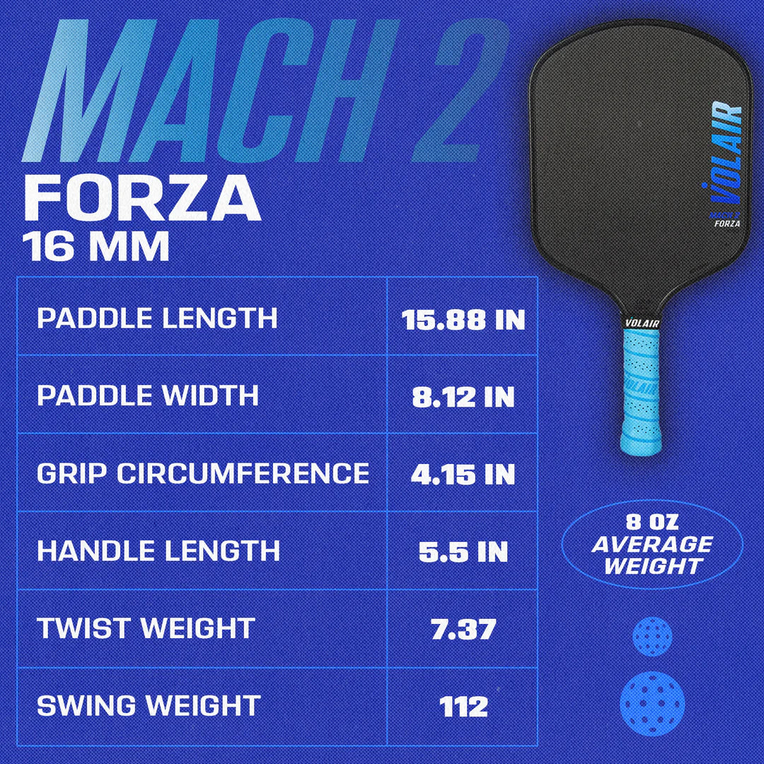 Volair Mach 2 Forza Pickleball Racket