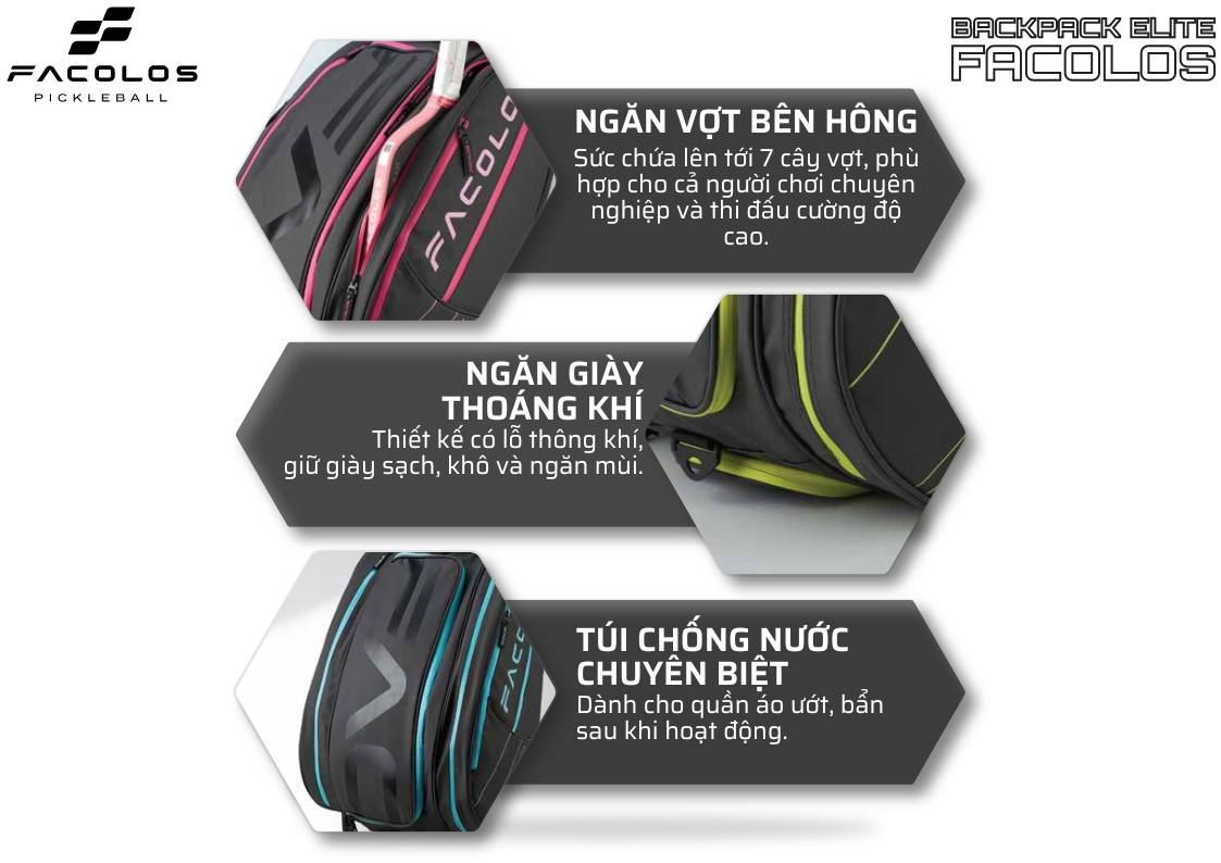 Facolos Elite Pickleball Backpack