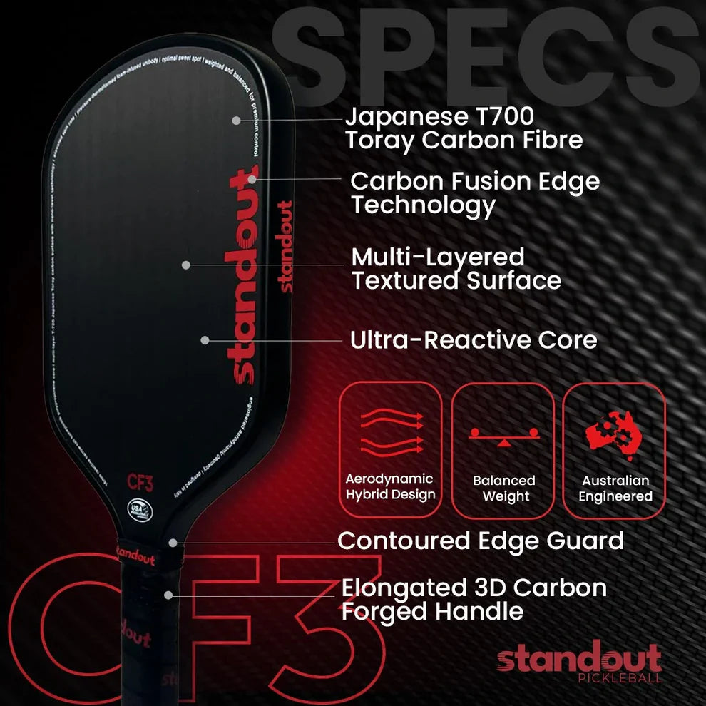 Pickleball Standout CF3 16 Power racket