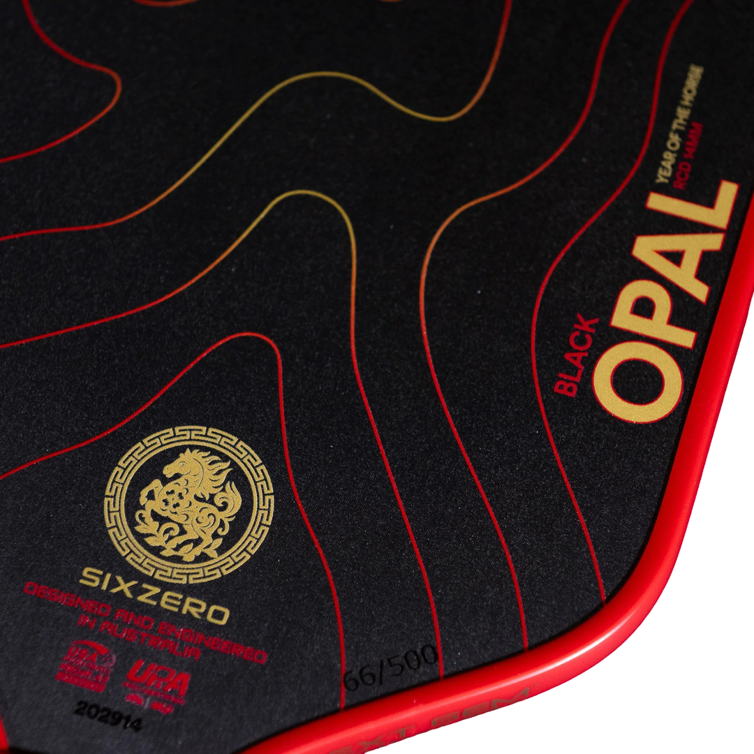 Vợt Pickleball Six Zero Black Opal - Phiên bản Ngựa 2026