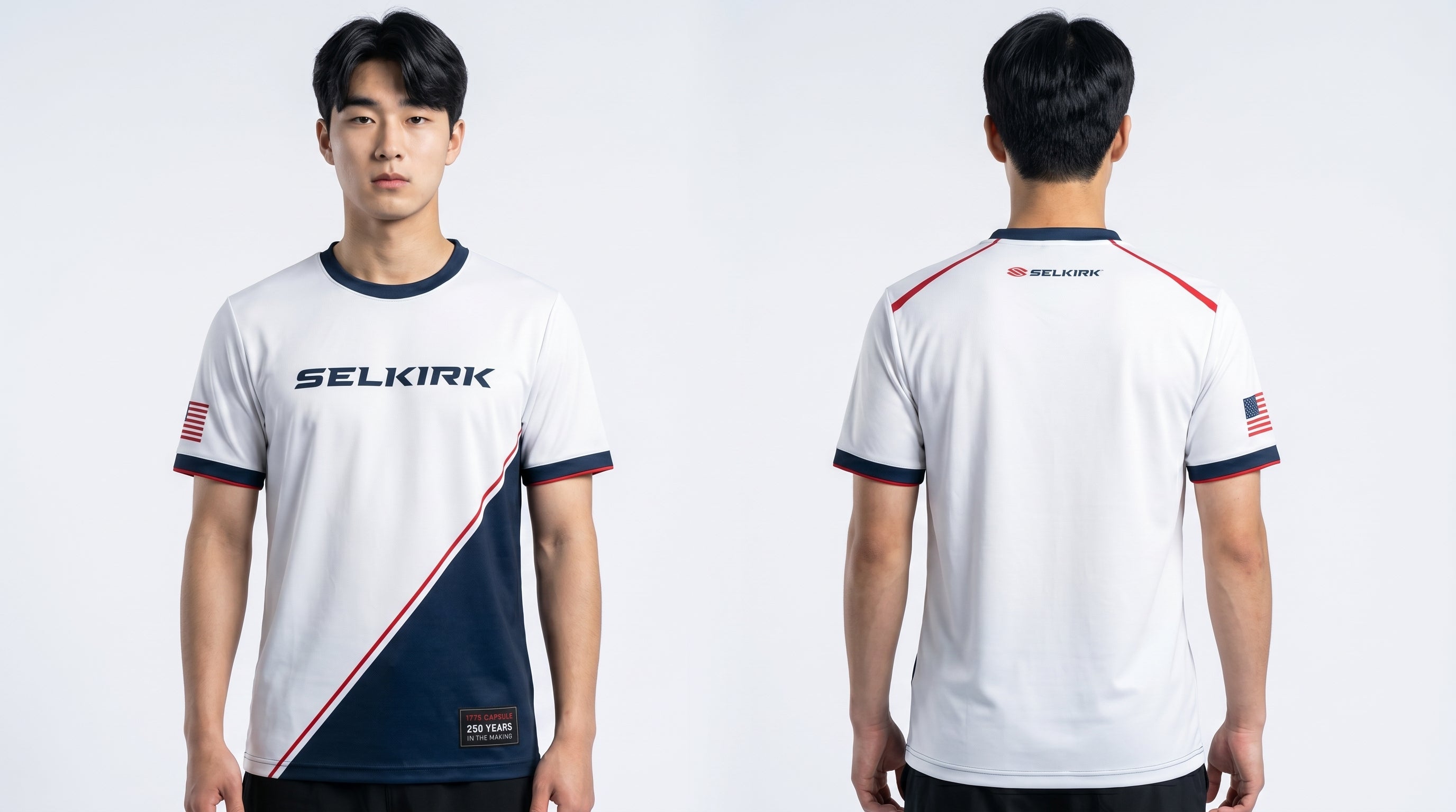 Selkirk The 1776 Capsule Performance T-Shirt White Edition Pickleball Jersey