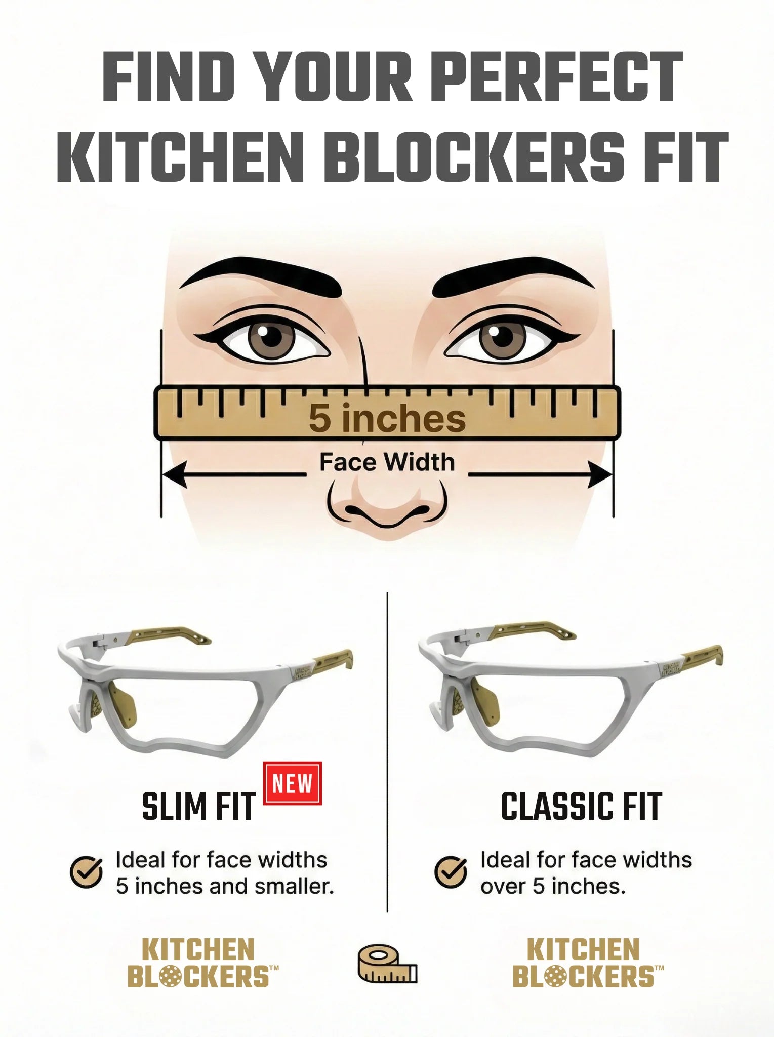 Pickleball Kitchen Blockers™ KBSlimFit Goggles