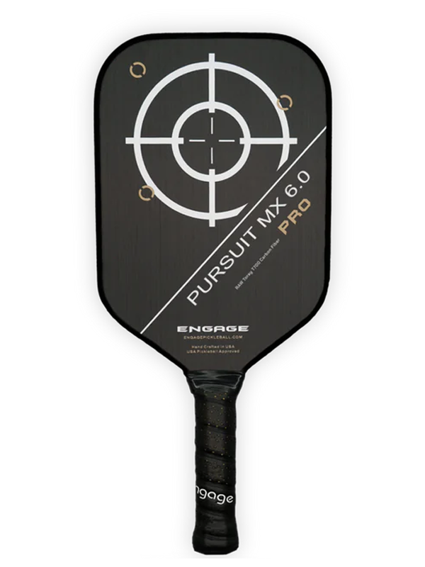 Pickleball racket Engage NEW. Pursuit Pro MX 6.0 | Raw T700 Carbon Fiber | Elongated