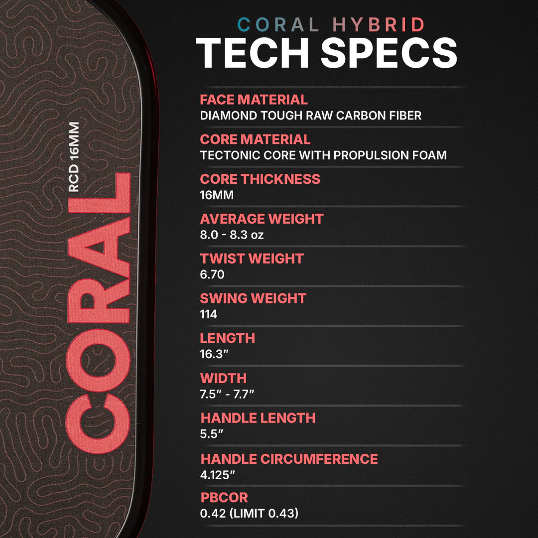 Vợt Pickleball Six Zero Coral