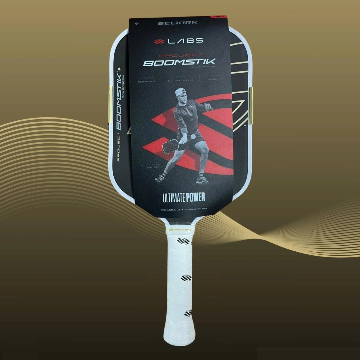 Vợt Pickleball Selkirk LABS Boomstik Regal - Raw Carbon