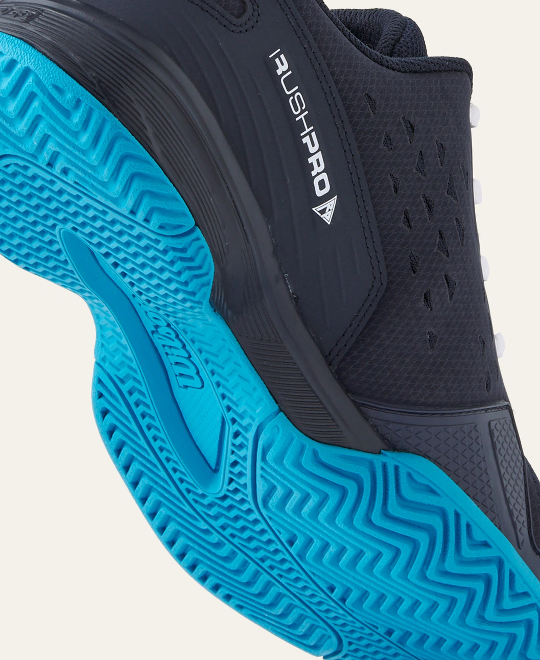 Wilson Junior Rush Pro L 'Navy Blaze' Pickleball Shoe