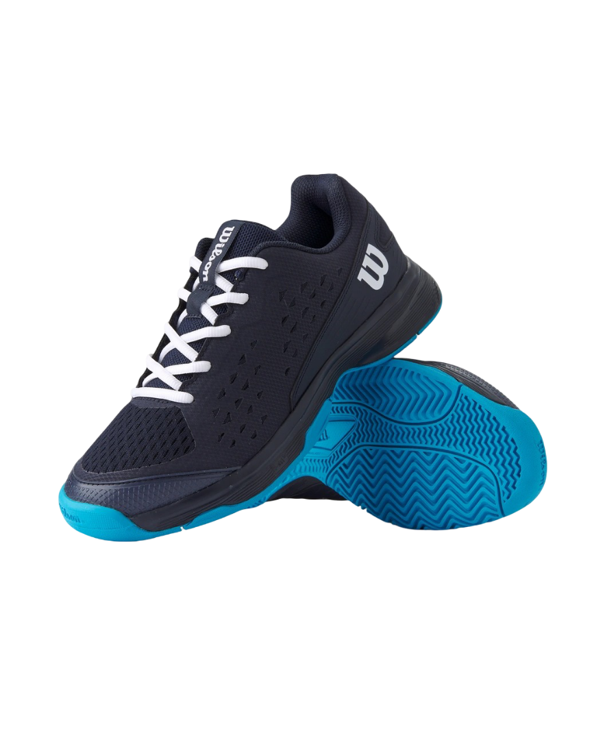 Wilson Junior Rush Pro L 'Navy Blaze' Pickleball Shoe