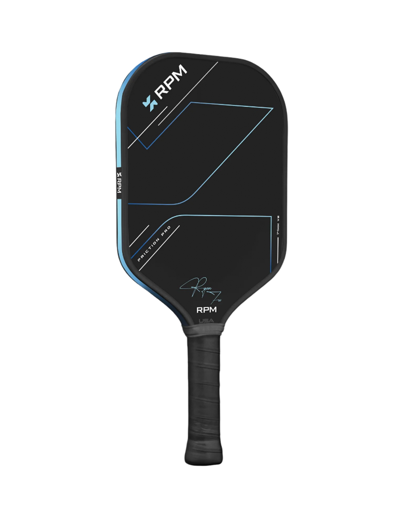 RPM FRICTION PRO 14MM Elongated V2 Ryan Fu Signature Pickleball Paddle